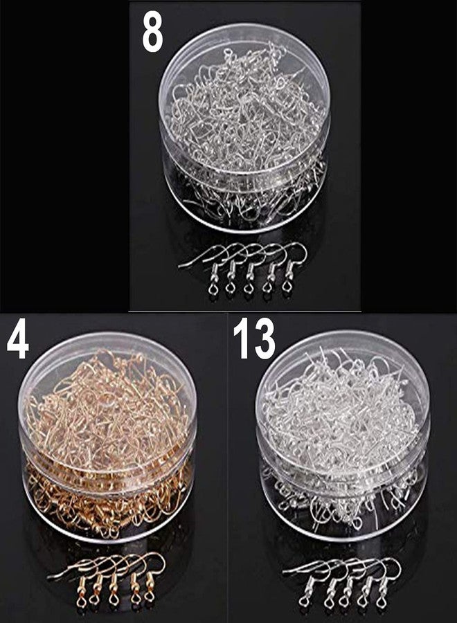 DIY Crafts 99-Samples-100-500pcs/set Jump Ring/Beads Caps/Extended Chains/Pins/Claps/Earring Hooks Box Packaging Jewelry Findings For Fashion Jewelry (Pack Of 200 Pcs, Desing No 12) - Image 4